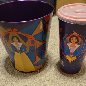 Disney Snow White Popcorn Bucket and Tumbler Set - Purple and Red